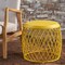 GDFStudio Brassel Indoor 19 Inch Diameter Lattice Matte Finish Iron Side Table